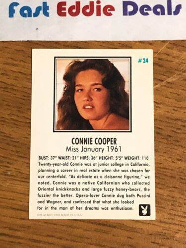 connie cooper playboy|List of Playboy Playmates of 1961